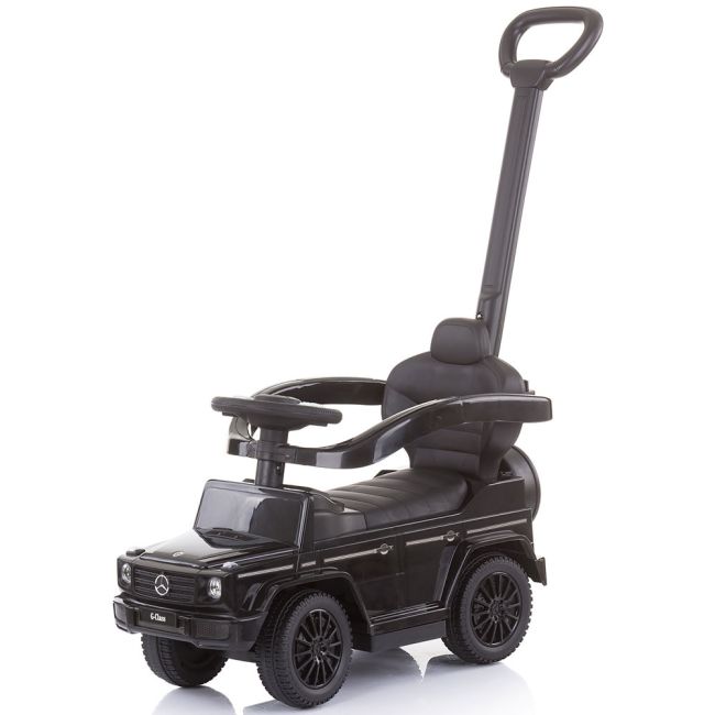 Masinuta de impins chipolino mercedes g350 black cu maner si copertina hubrocmb02103bk