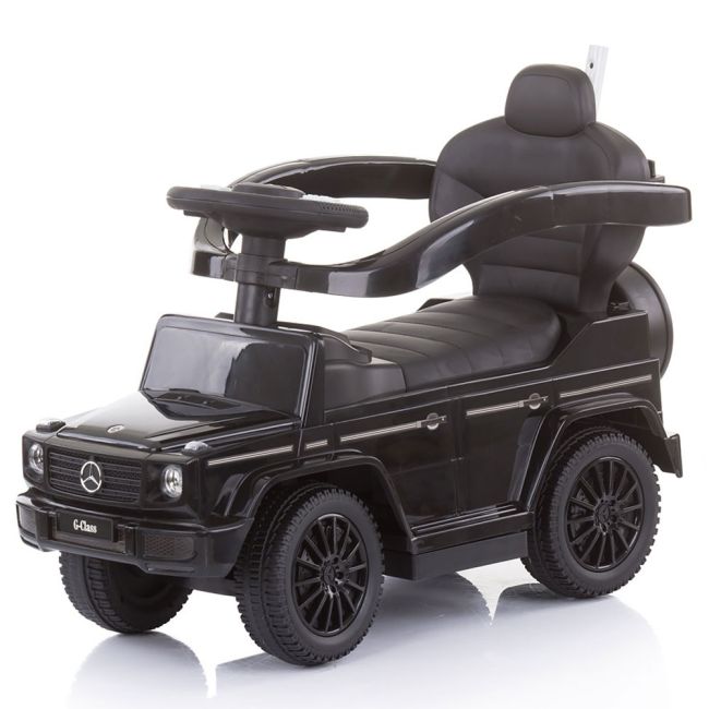 Masinuta de impins chipolino mercedes g350 black cu maner si copertina hubrocmb02103bk