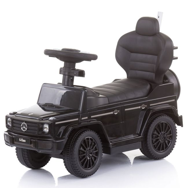 Masinuta de impins chipolino mercedes g350 black cu maner si copertina hubrocmb02103bk