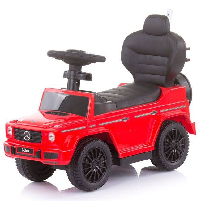 Masinuta de impins chipolino mercedes g350 red cu maner si copertina hubrocmb02102re