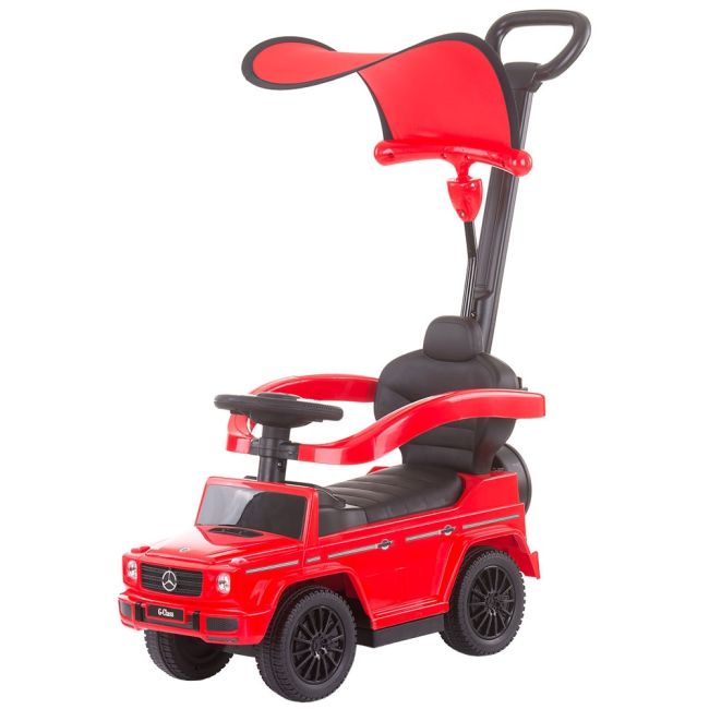 Masinuta de impins chipolino mercedes g350 red cu maner si copertina hubrocmb02102re