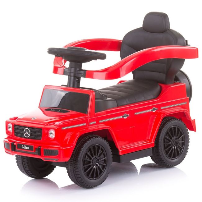 Masinuta de impins chipolino mercedes g350 red cu maner si copertina hubrocmb02102re