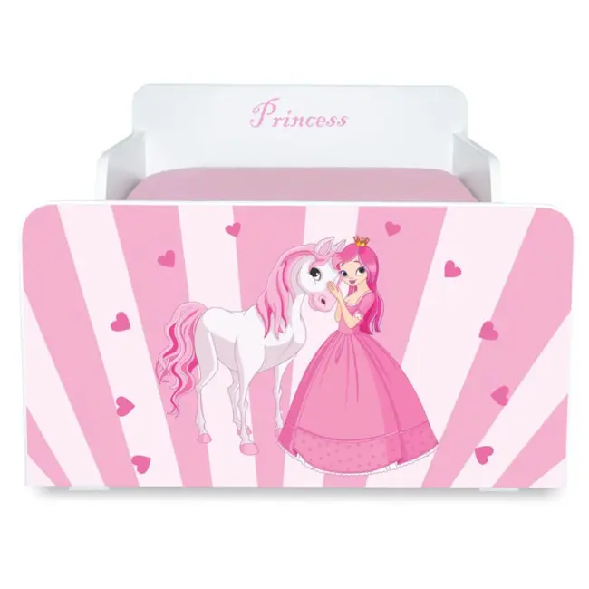 Pat Fetite 2-12 ani Start Princess Pony,  varianta cu sertar si fara saltea - PC-P-SRT-PRP-80