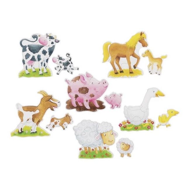 Primele mele puzzleuri cu animale de la ferma - okegoki57414