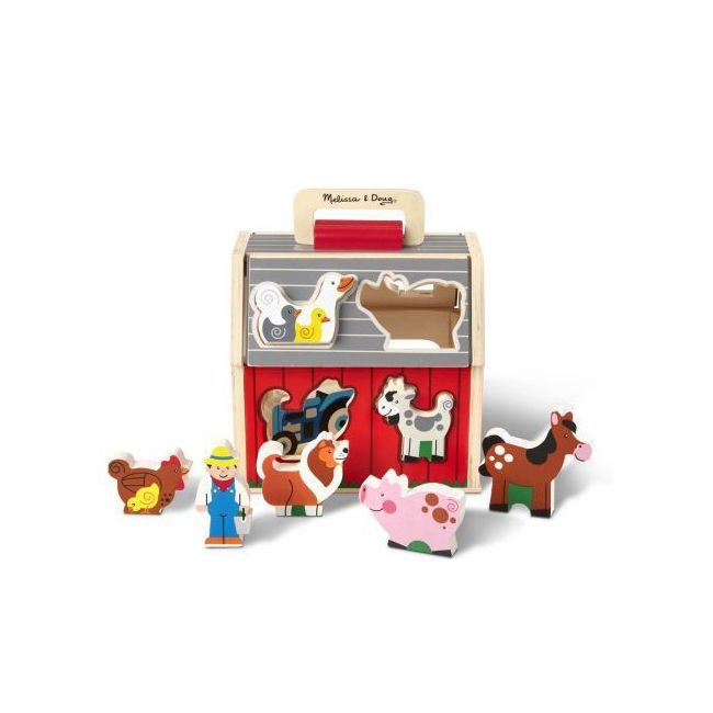 Sortator de forme ferma animalelor - melissa & doug - okemd30149