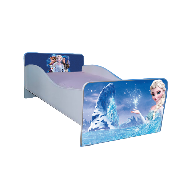 Pat Fetite 2-8 Ani Model Elsa Cu Saltea SafeNest 140x70 Inclusa, Fara Sertar - Ptv2127