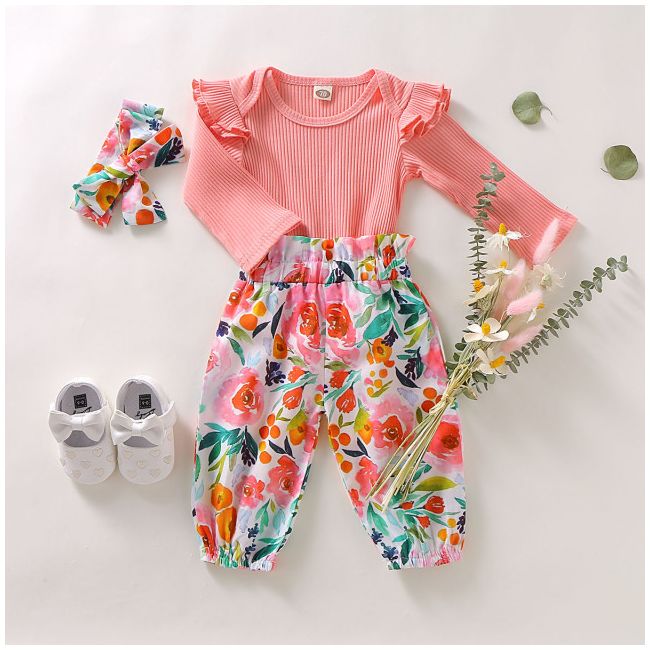 Compleu pentru fetite cu body roz ADFSB25-1-de4