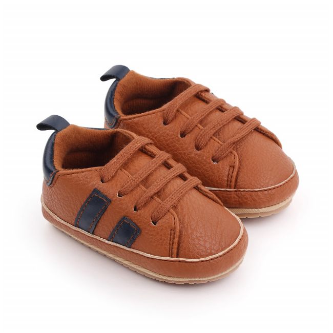 Adidasi maro cu dungi bleumarine MDd2547-2-sa29
