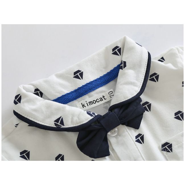 Costum cu papion pentru baietei - Barcute ADtz1131-H11