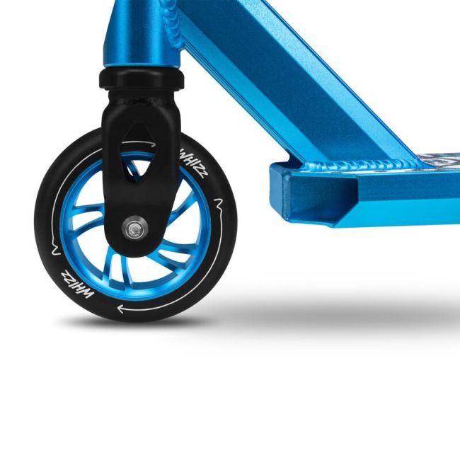 Lionelo - Trotineta Whizz, Pentru Acrobatii, Rulmenti ABEC-9, Sistemul de compresie IHC 9, 20 - 100 kg, Albastru BYNLO-WHIZZ-BLUE-COBALT