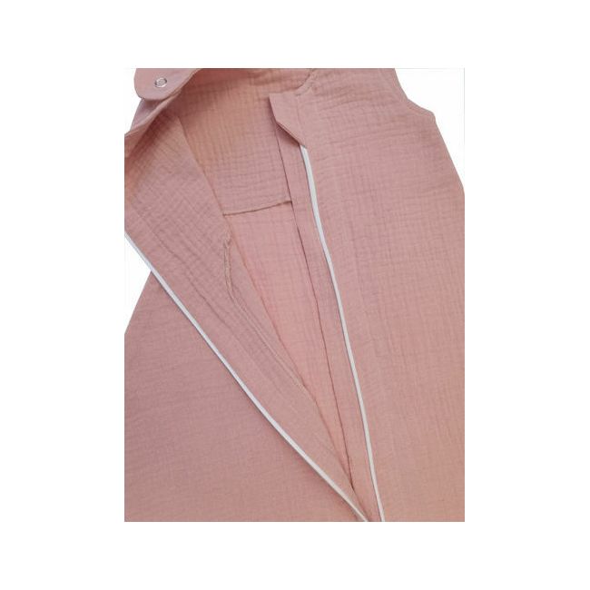 Sac de dormit copii 0.3 tog, din Muselina,  Blushing Pink, 70 cm, 0.3 tog - Vara KDESDM70BLP