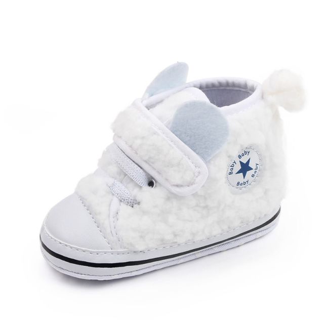 Tenisi albi cu blanita - Baby MBC173-c5