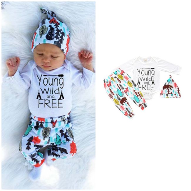 Compleu pentru baietei - Young wild and free ADFSB102-11-DE