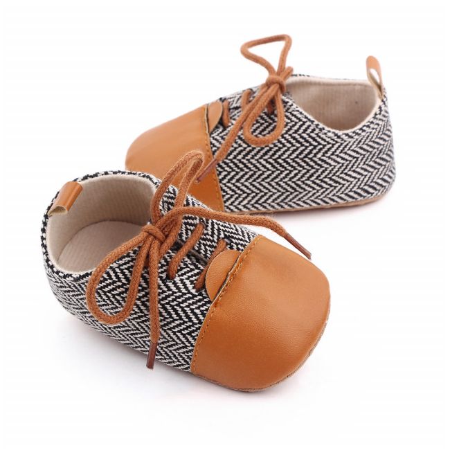Pantofiori eleganti in zig zag ADd2669-3-sa21.3-6 luni (Marimea 18 incaltaminte)