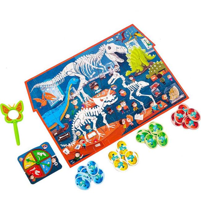 Puzzle Detectiv Muzeul cu Dinozauri 54 piese Roter Kafer RK1080-05 BBJRK1080-05_Initiala
