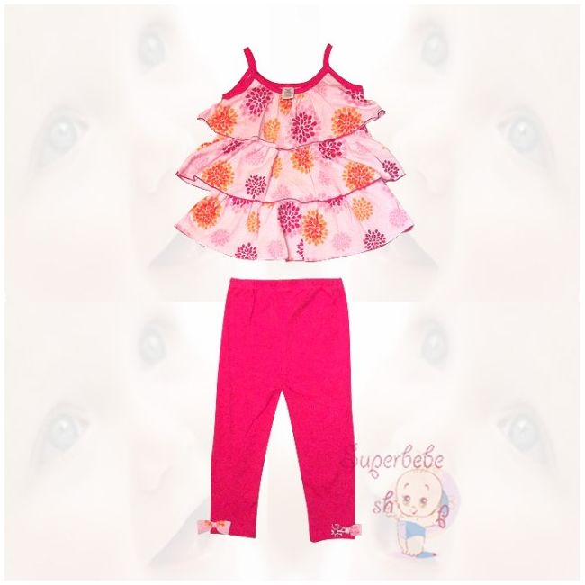 Costumas - colanti si bluzita cu volane 12 luni - 11478.12 luni