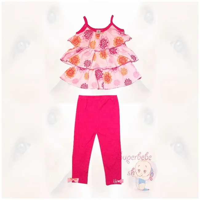 Costumas - colanti si bluzita cu volane 12 luni - 11478.12 luni