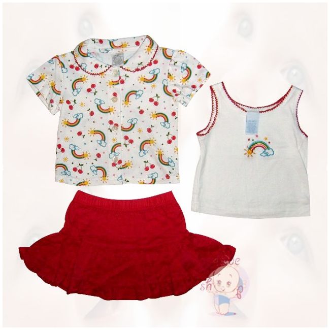 Costumas cu fustita bebelusi 3-6 luni - 7210.3-6 luni
