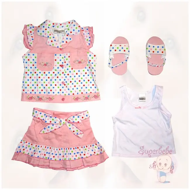 Costumas cu fustita si sandalute 12 luni - 9456 A.12 luni