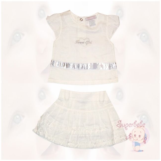 Costumas cu fustita - Sweet girl 3-6 luni - 12610.3-6 luni