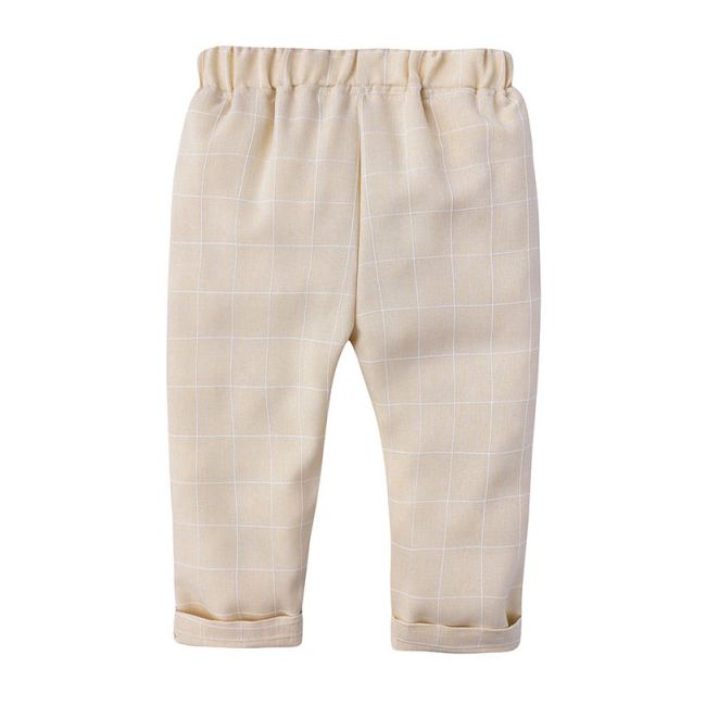 Costum elegant crem cu vestuta MDFSB73-3-DE2.9-12 luni (Marimea 20 incaltaminte)