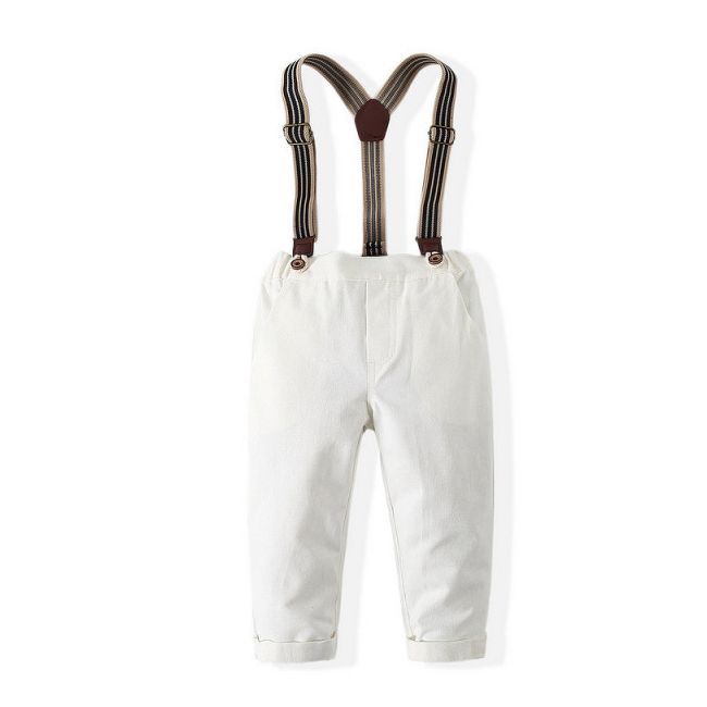 Costum pentru baietei cu camasuta rosie ADtzb0494-DE2.3 ani