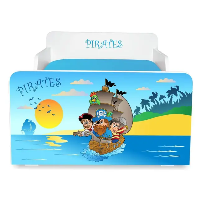 Pat copii Pirati 2-12 ani cu saltea inclusa - PC-P-MOK-PIR-80