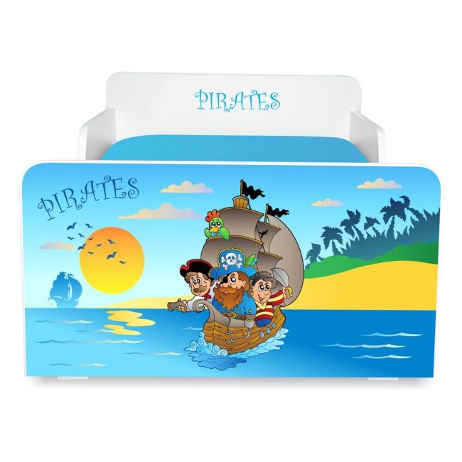 Pat copii Pirati 2-8 ani cu saltea inclusa - PC-P-MOK-PIR-70