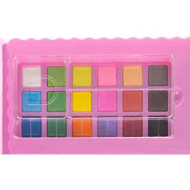 Set pentru pictura 208 piese cu geanta inclusa Ikonka IK17682 BBJIK17682_Roz
