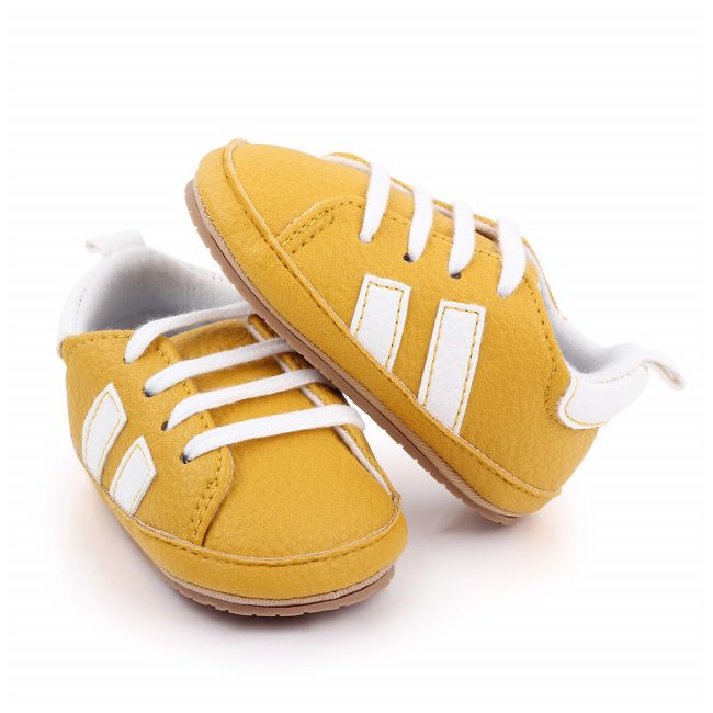 Adidasi galben mustar cu dungi albe ADd2547-4-sa26