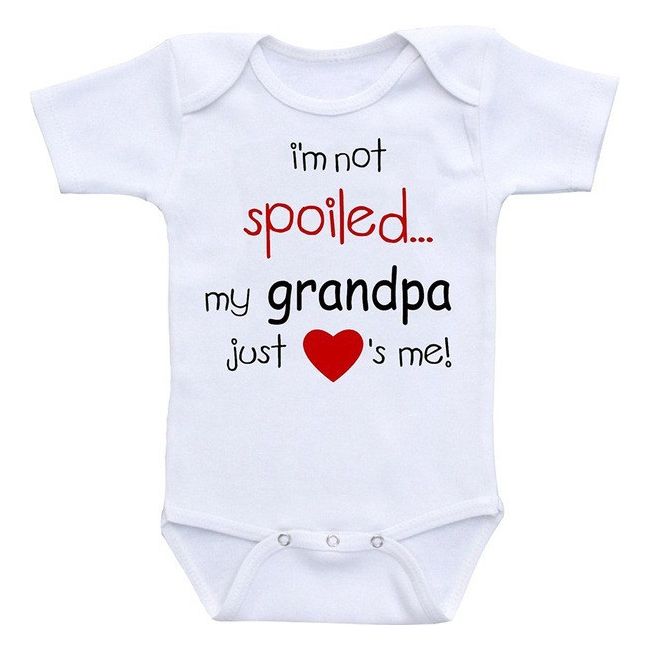 Body alb pentru bebelusi - I'm not spoiled... ADHY5038-1