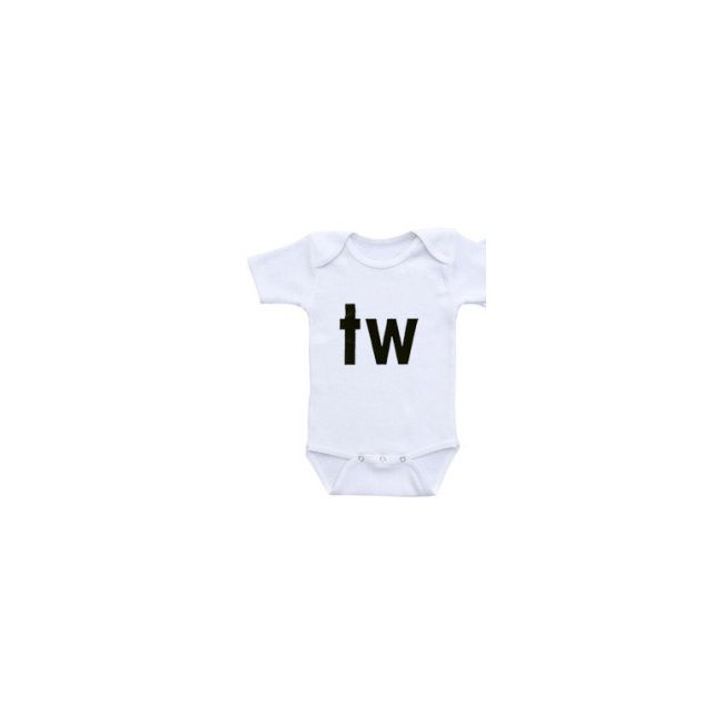 Body alb pentru gemeni - Twin ADHY1356