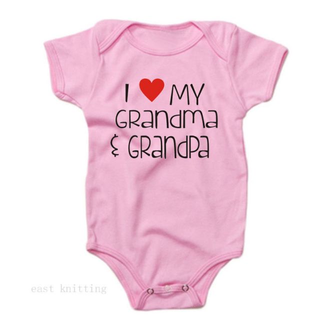 Body roz pentru fetite - I love grandma and grandpa ADHY5038-2