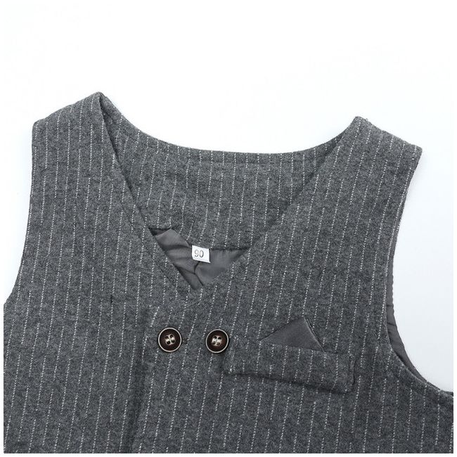 Costum elegant cu bluzita, vestuta si papion ADDTZ9505-2-DE2.12-18 luni