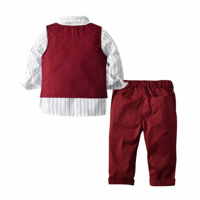 Costum elegant cu vestuta visinie AD6745-DE3