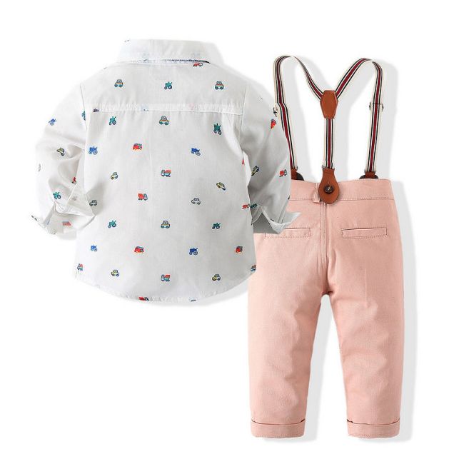 Costum elegant pentru baietei - Masinute ADtzb0495-DE3.6-9 luni (Marimea 19 incaltaminte)