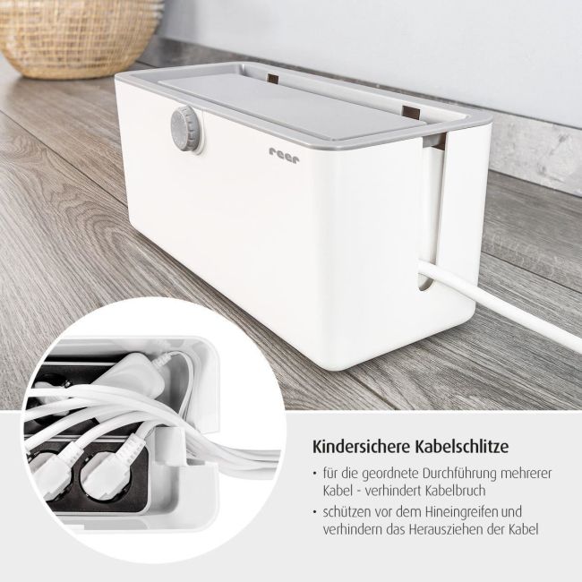 Cutie protectie cabluri, stechere si prelungitoare, Reer CableGuard 78020