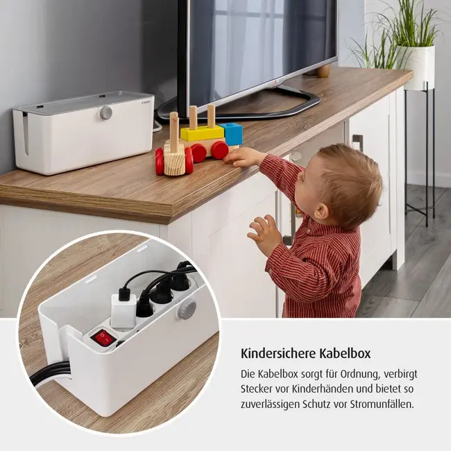 Cutie protectie cabluri, stechere si prelungitoare, Reer CableGuard 78020