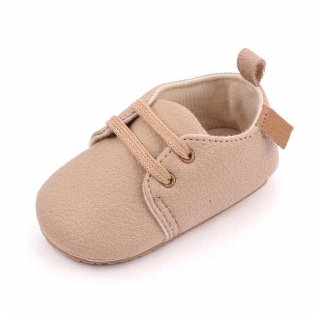 Pantofiori eleganti crem cu sireturi ADd2548-3-sa26