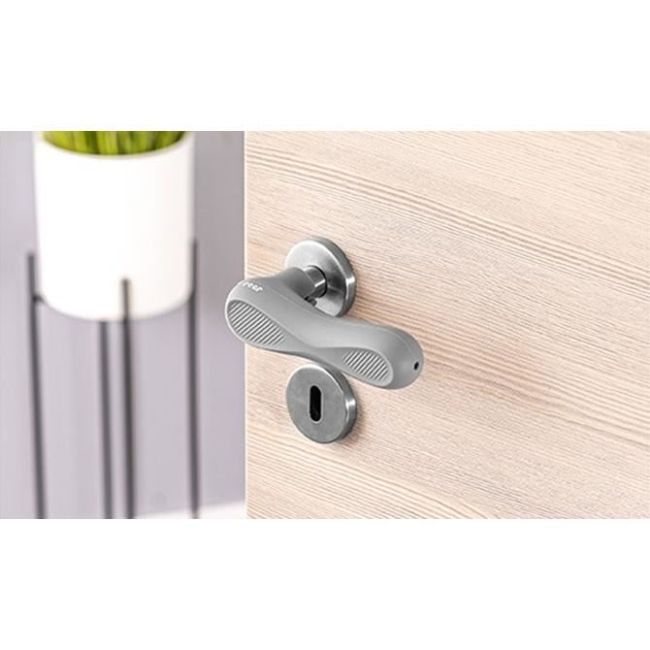 Protectie clanta usa, din silicon, acoperire completa, 2 bucati, Reer HandleGuard 70071