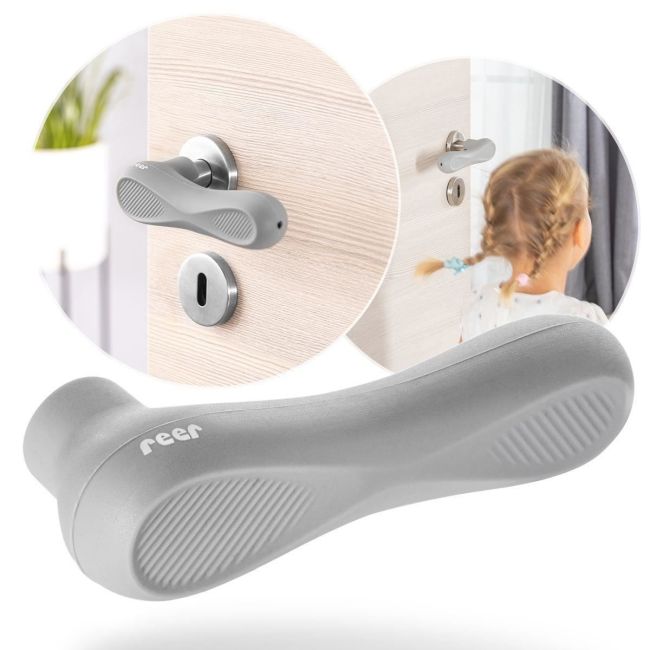 Protectie clanta usa, din silicon, acoperire completa, 2 bucati, Reer HandleGuard 70071
