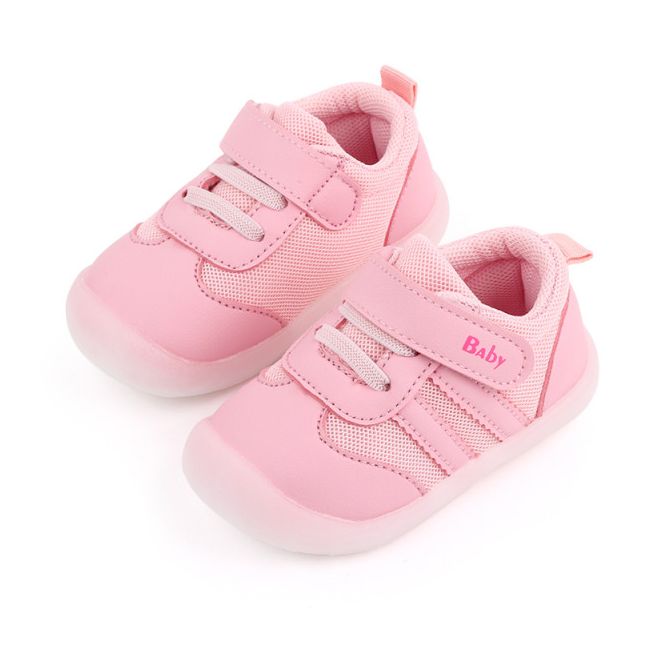 Adidasi roz pentru fetite cu siret si bareta arici ADD2529-1-p12