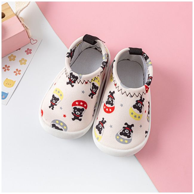 Mocasini ivoire - Ursulet cu parasuta LId2662-5-p33.Marimea 21