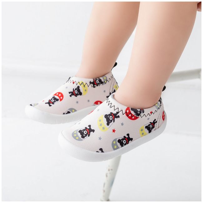 Mocasini ivoire - Ursulet cu parasuta LId2662-5-p33.Marimea 24