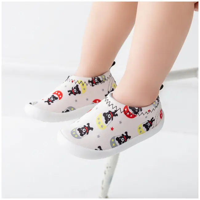 Mocasini ivoire - Ursulet cu parasuta LId2662-5-p33.Marimea 24