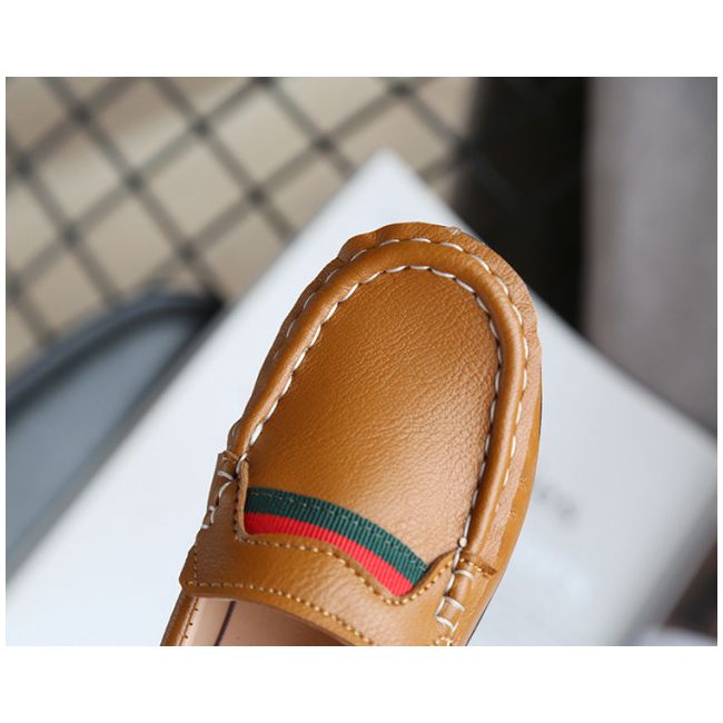 Pantofi eleganti maro tip mocasini pentru baietei LIv358-2-sa48