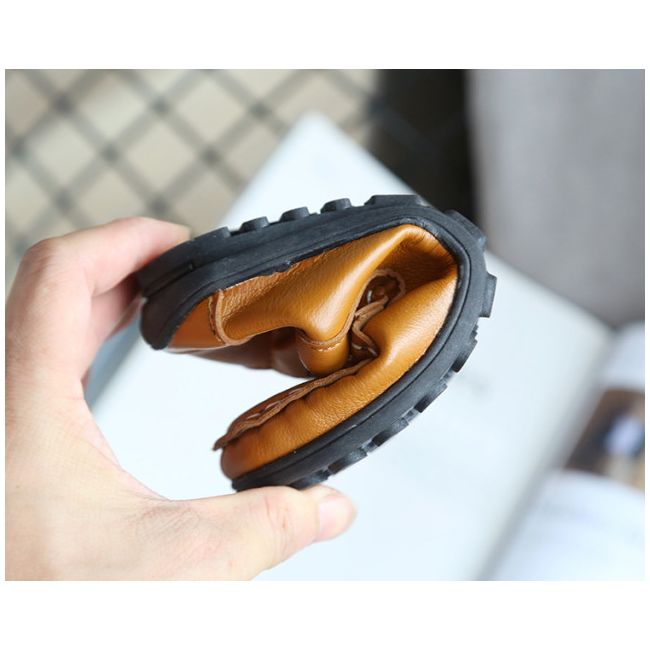 Pantofi eleganti maro tip mocasini pentru baietei LIv358-2-sa48