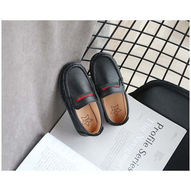Pantofi eleganti negri tip mocasini pentru baietei LIv358-3-de4