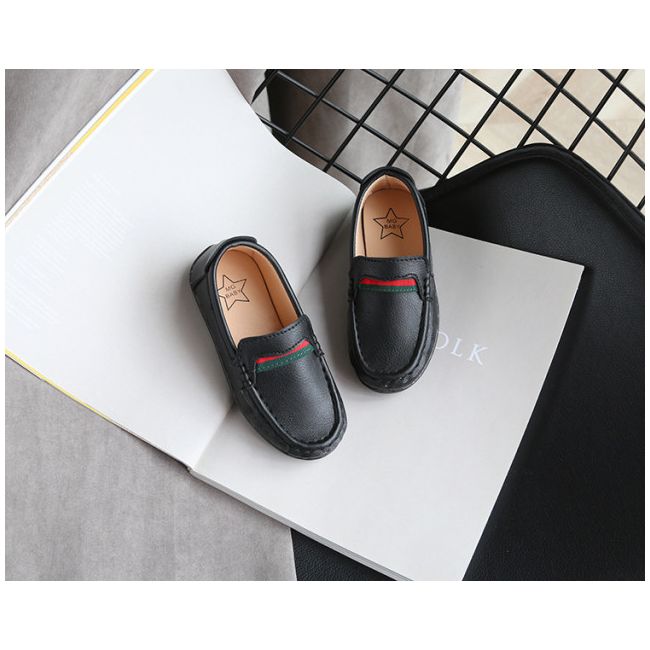 Pantofi eleganti negri tip mocasini pentru baietei LIv358-3-de4