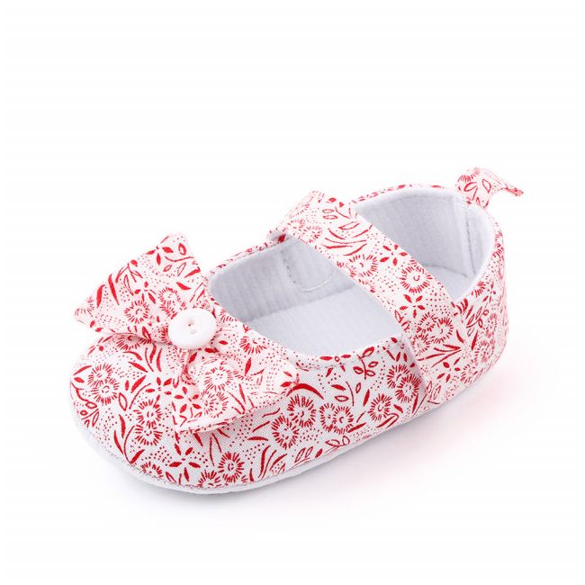 Pantofiori albi cu floricele rosii ADd2424-1-p24